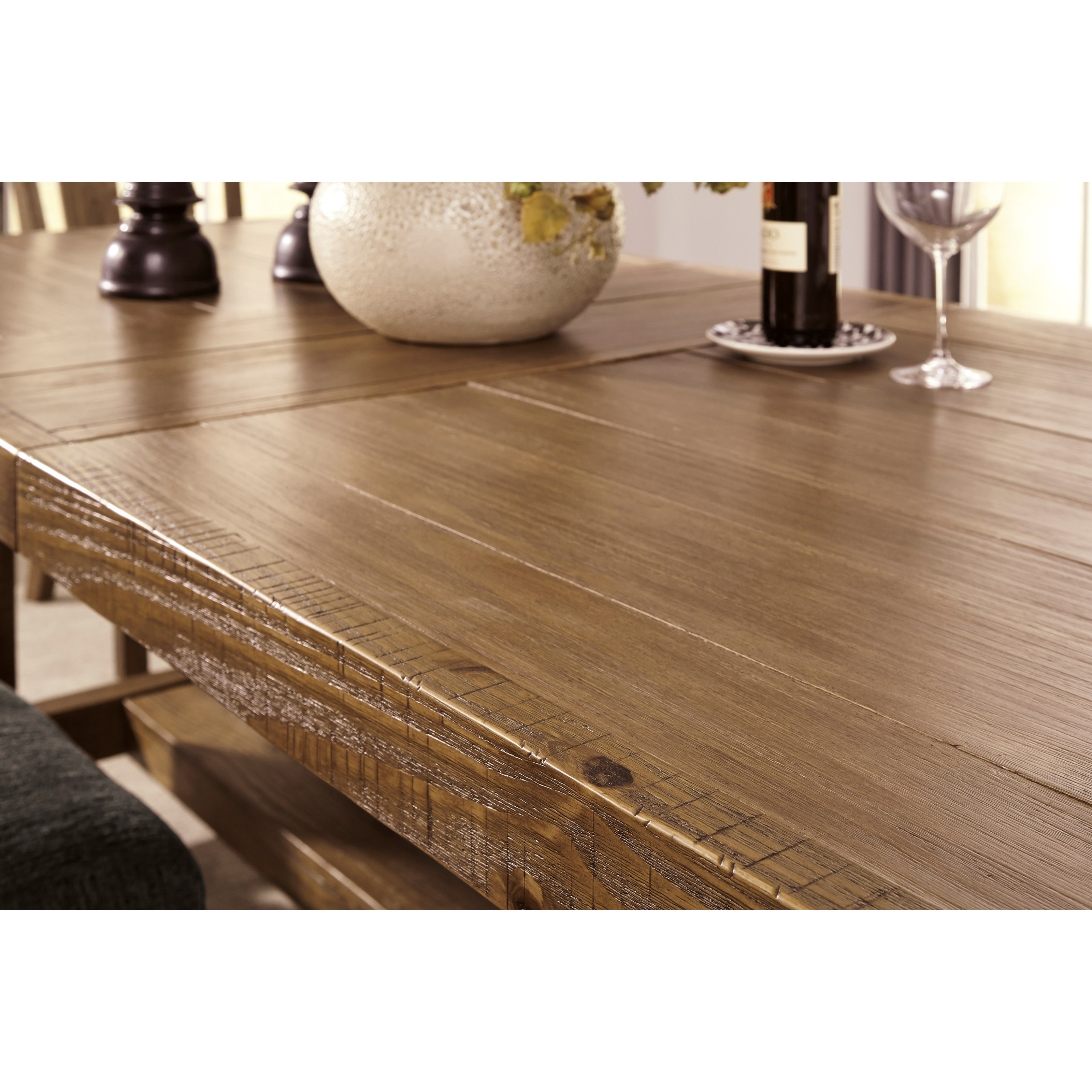 Signature Design by Ashley Tamilo Rectangle Dining Room Table with Leaf